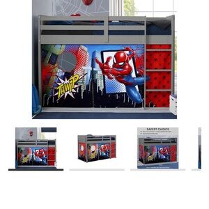 Spider-Man Loft Bed with Storage